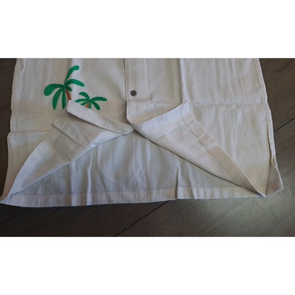 NWT Cat & Jack Boys XXL 16/18 Short Sleeve Embroidered‎ Shirt Parrott Palm Tree - Picture 10 of 12
